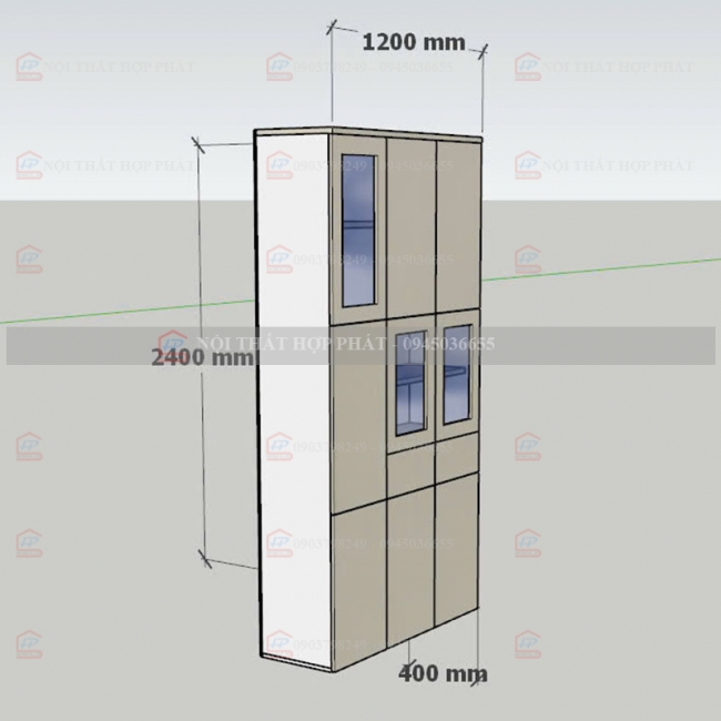 Tủ Trang Trí Gỗ TTTG023
