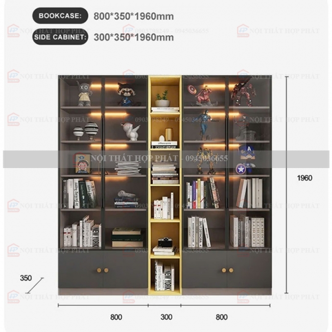 Tủ Trang Trí Gỗ TTTG030